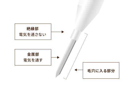 針脱毛イラスト